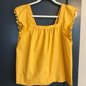 J. Crew top, marigold Yellow, Size 6